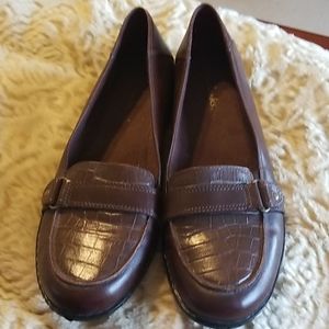 Clarks Leather Flats